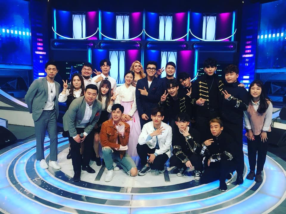 Instagram 180331 TVXQ in a Group Photo with Contestants ...
